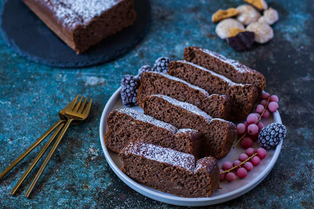 kalorienarmes Schoko Bananenbrot