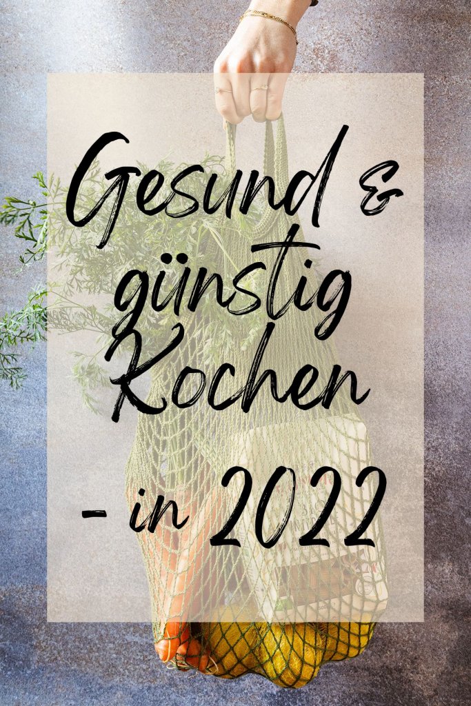 Text vor einem Bild mit einer Einkaufstasche mit Lebensmitteln
