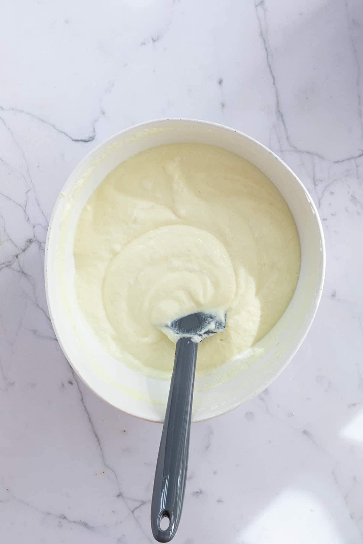 Fertige Creme f&uuml;r die gesunde Tiramisu ohne Mascarpone.