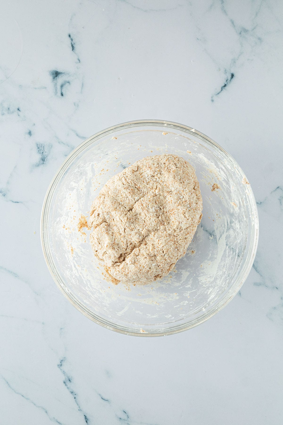 Protein Pizzateig in einer Sch&uuml;ssel.
