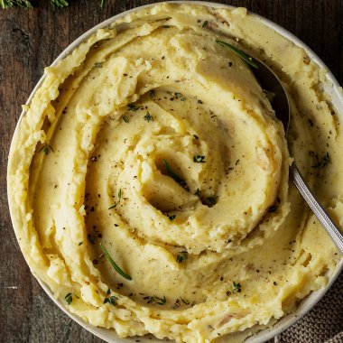 Schüssel mit Kartoffelpüree