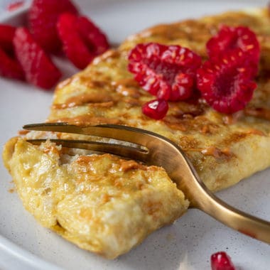 s&uuml;&szlig;es Omelett mit Banane und Zimt